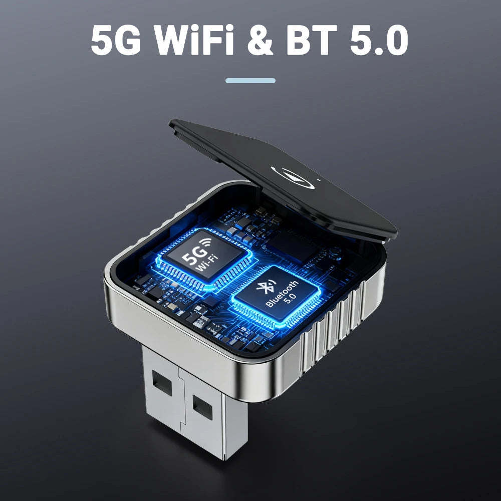 Wired to Wireless CarPlay Android Auto Adapter